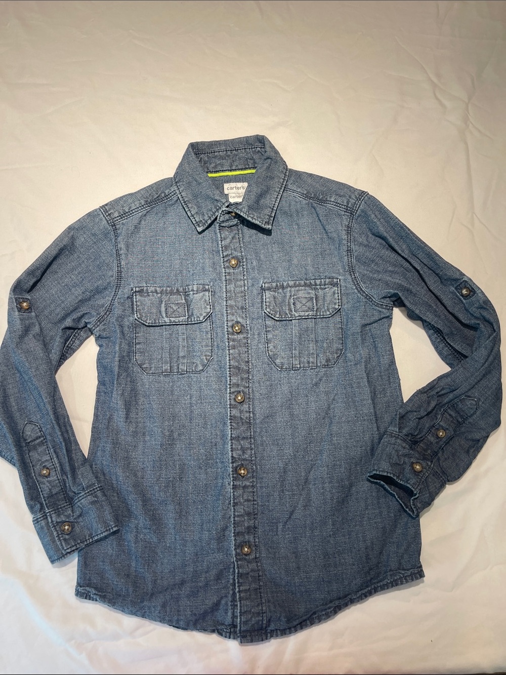Carter's Denim Button-Up Shirt - Blue
